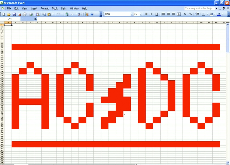 AC/DC Excel spreadsheet